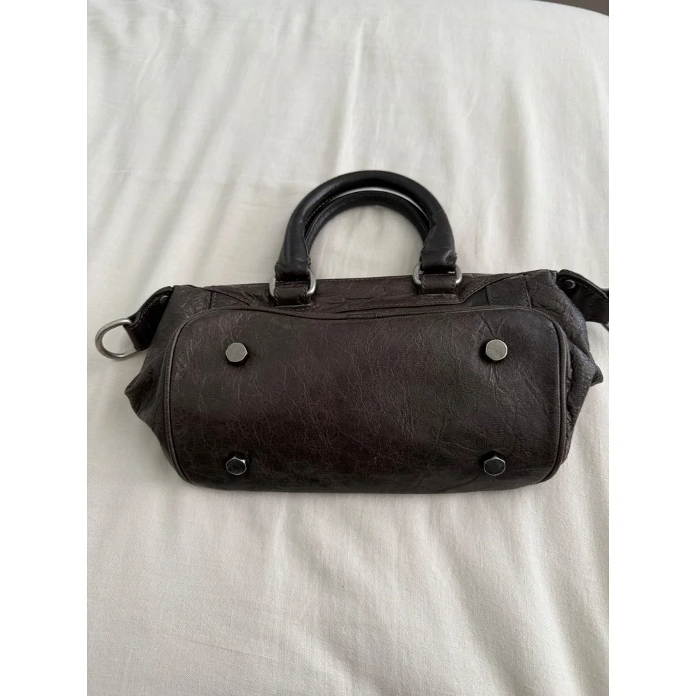 Rebecca Minkoff Brown Leather Mini Satchel Y2K Moto Indie Sleaze Handbag